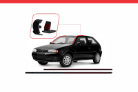 Imagem do produto Guarnição Para-brisa com Pingadeira Larga Lado Esquerdo para Volkswagen Gol 1997 a 1998 - Cod. 51